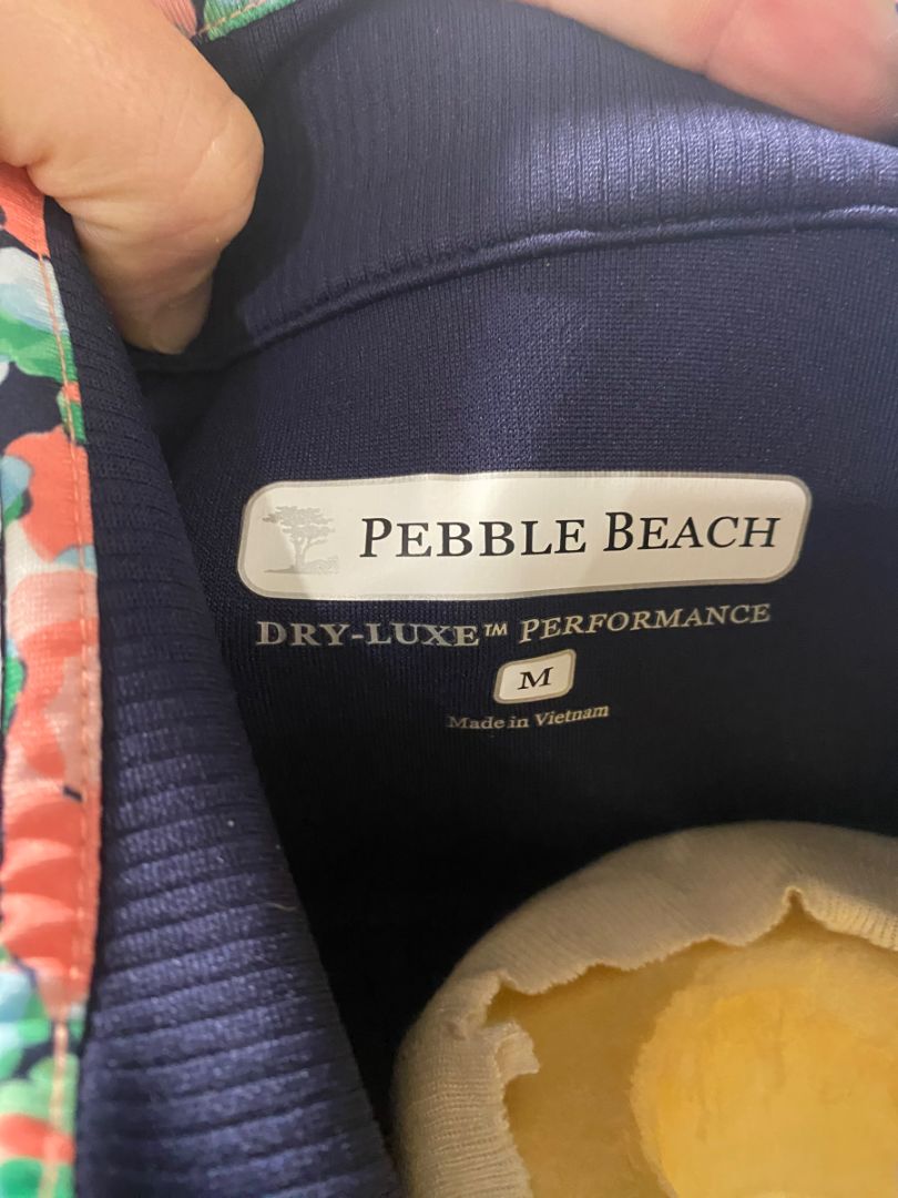 M Pebble Beach Navy Dry-Luxe Performance Tennis Jacket