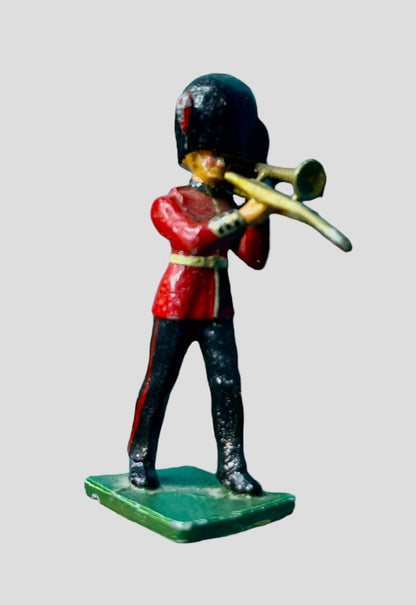 Vintage Grenadier Guard Trombone Soldier Military Band 2 1/4"