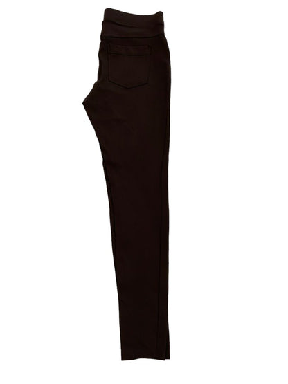 Medium Hue Dark Brown Soft Leggings No Pockets