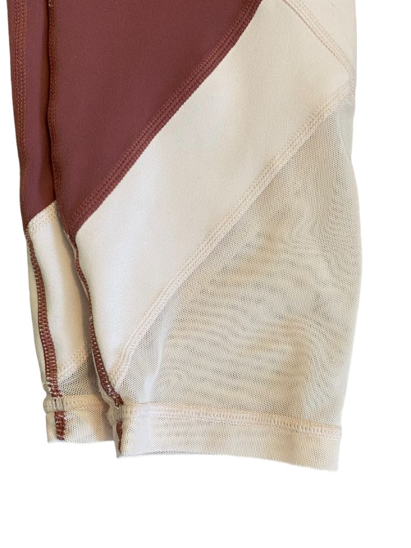 Small Athleta Mauve Pink and Beige Leggings