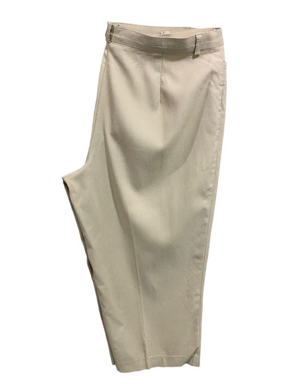 Size 10 Tribal Women's Crop Capri Tan Dress Pants 21" Inseam