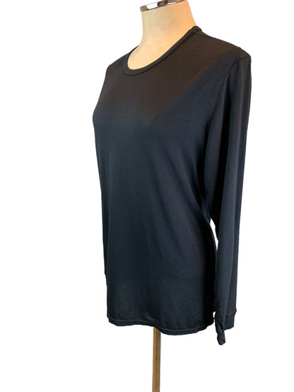 Medium 32 Degrees Heat Women's Black Base Layer Long Sleeve Top