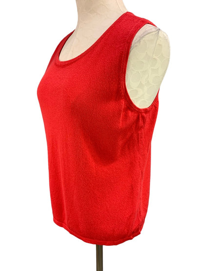 XL Chico's Women's Sleeveless Light Red Sweater Shell Sleeveless