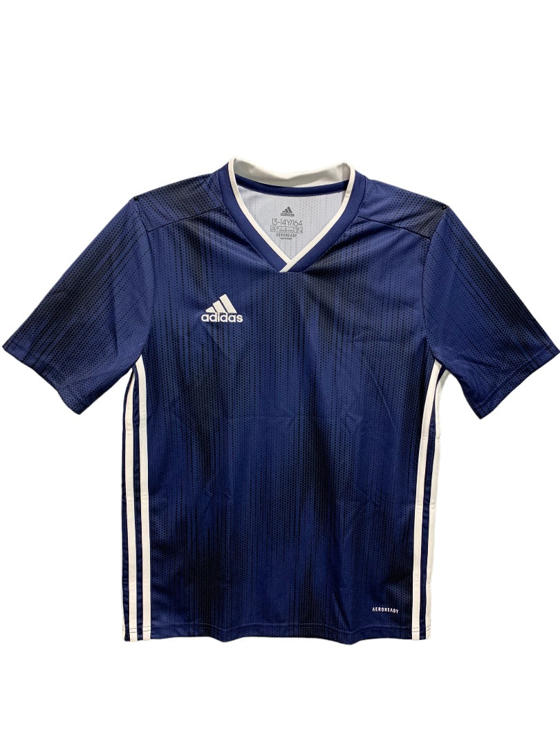 Large Adidas Youth Tiro 19 Jersey Navy Blue DP3180 White Trim