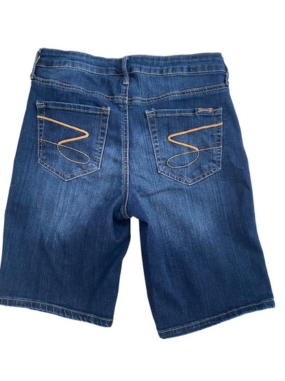 6 Seven Weekend Blue Jeans Denim Bermuda Shorts