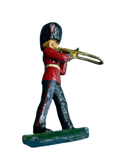 Vintage Grenadier Guard Trombone Soldier Military Band 2 1/4"