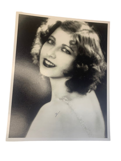 Carla Laemmle 8 x 10 Reproduction Photo Marked "V" Black and White