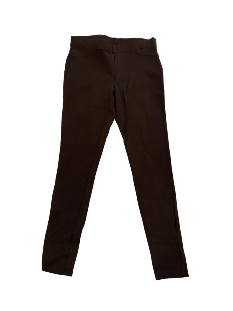 Medium Hue Dark Brown Soft Leggings No Pockets