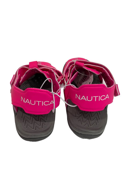 Size 12 Nautica Big Kids New Hot Pink Closed Toe Sandals Pearl 3