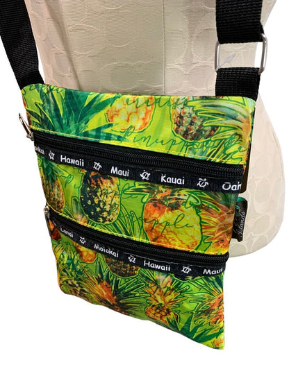 CCo Islands Crossbody Hawaii Pineapple Print New Travel Bag Purse