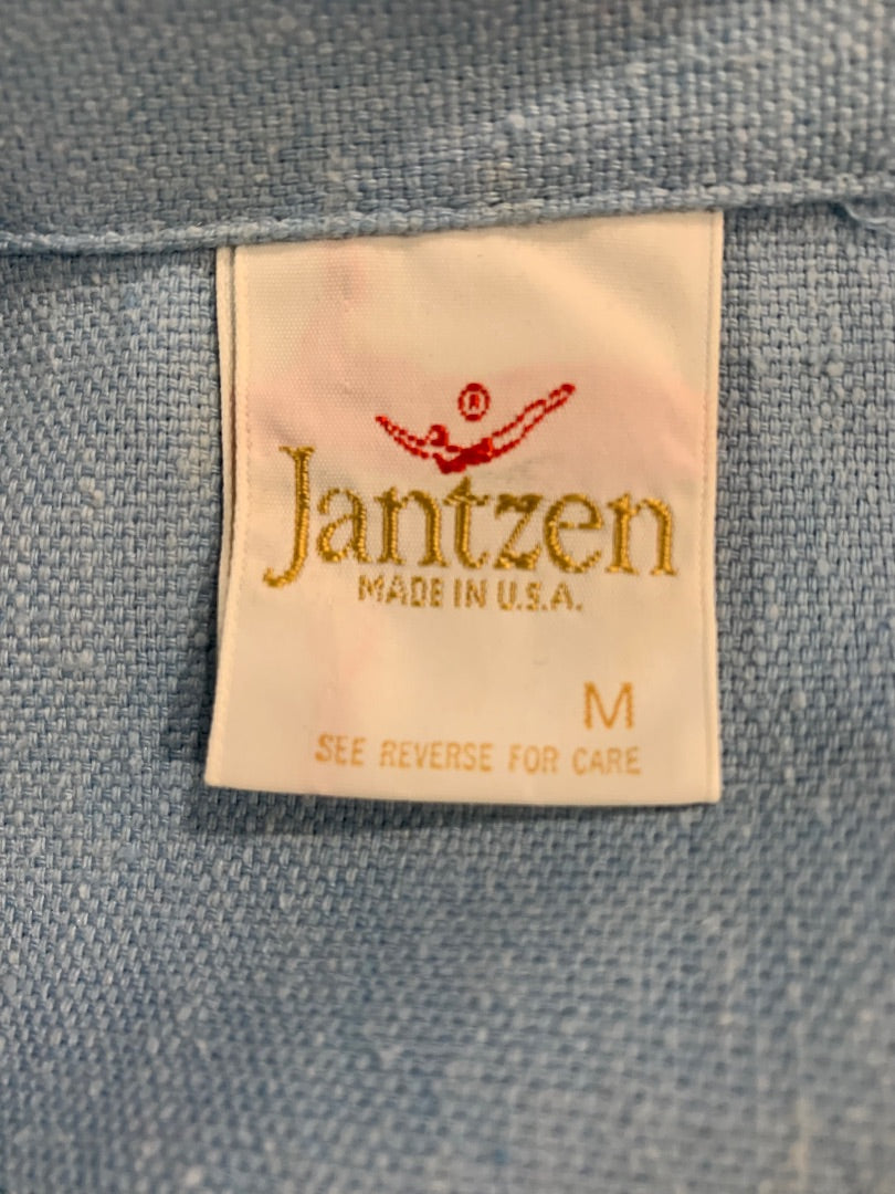 Medium Jantzen Men's Vintage 1970s Nautical Retro Button Up Shirt USA