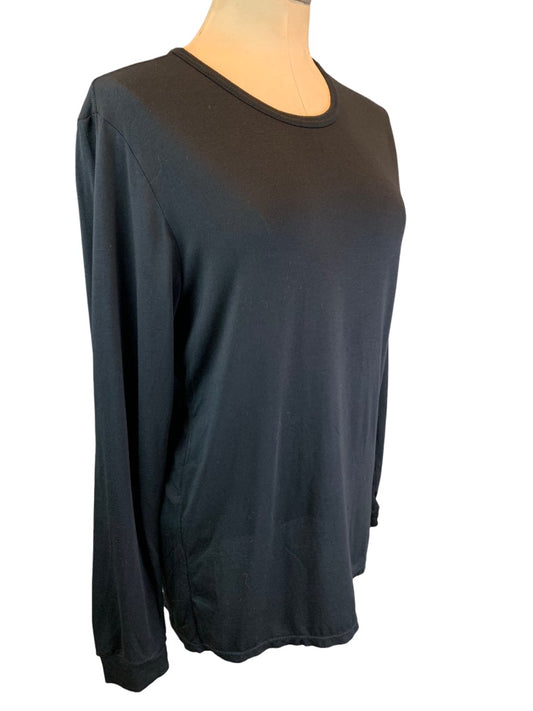 Medium 32 Degrees Heat Women's Black Base Layer Long Sleeve Top