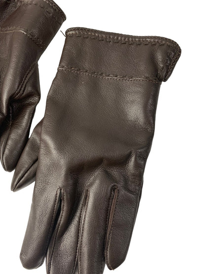 Size 6 Vintage 1980s Brown Smartskin Vinyl Women's Gloves