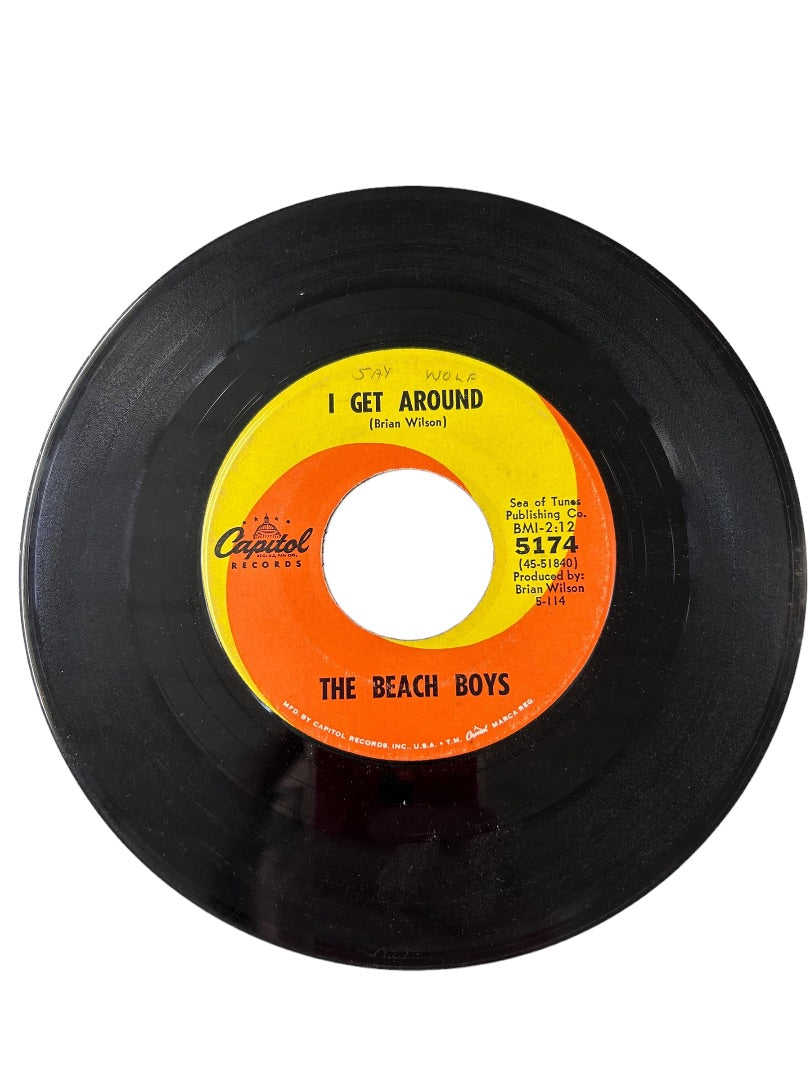 The Beach Boys 45 Single 5714 Capital Records I Get Around Don't Worry Baby