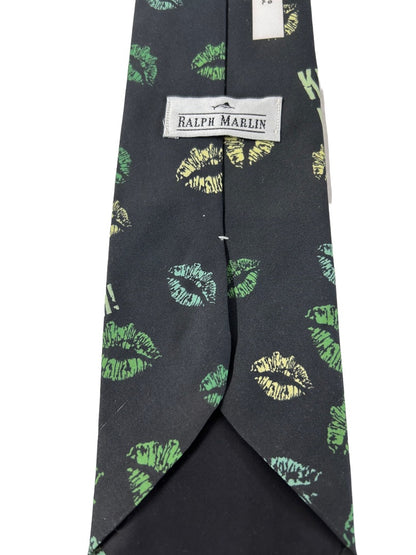 Ralph Marlin Men's Polyester Necktie "Kiss Me I'm Irish" 57" Length Tie Novelty