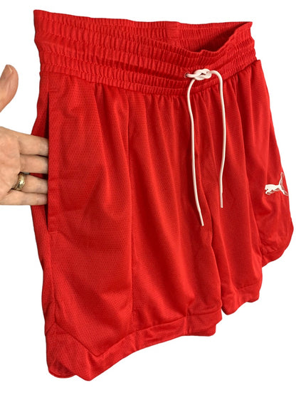 XS Puma Red Women's Foundation Shorts Basketball New 539945