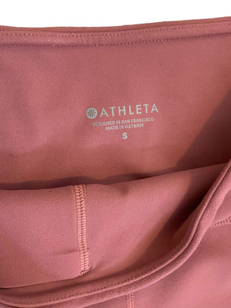 Small Athleta Mauve Pink and Beige Leggings