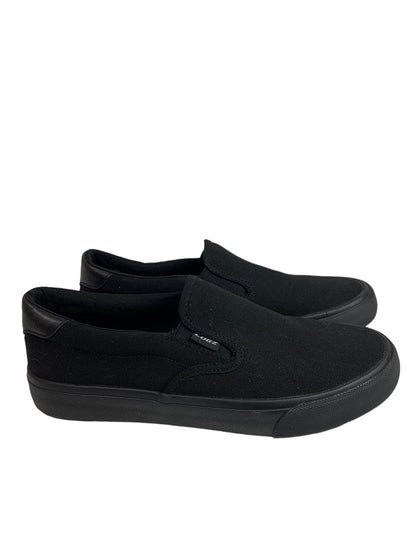 Size 7.5 Lugz Men's Clipper Black Canvas Clipper Slip On Shoes Sneakers