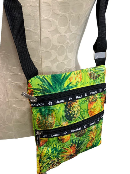 CCo Islands Crossbody Hawaii Pineapple Print New Travel Bag Purse