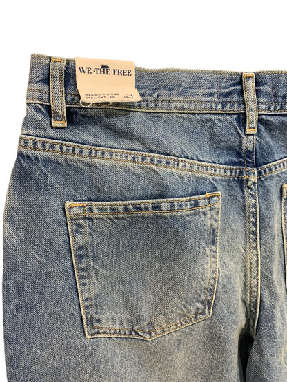 Size 29 We The Free People Women's New Aged to Perfection Distressed Jeans Buttonfly