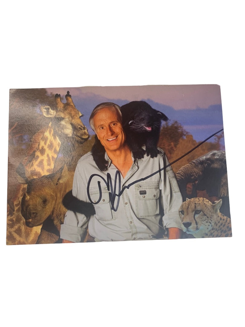 Jack Hanna Autograph Signed 5" x 7" Postcard Photo Columbus Zoo