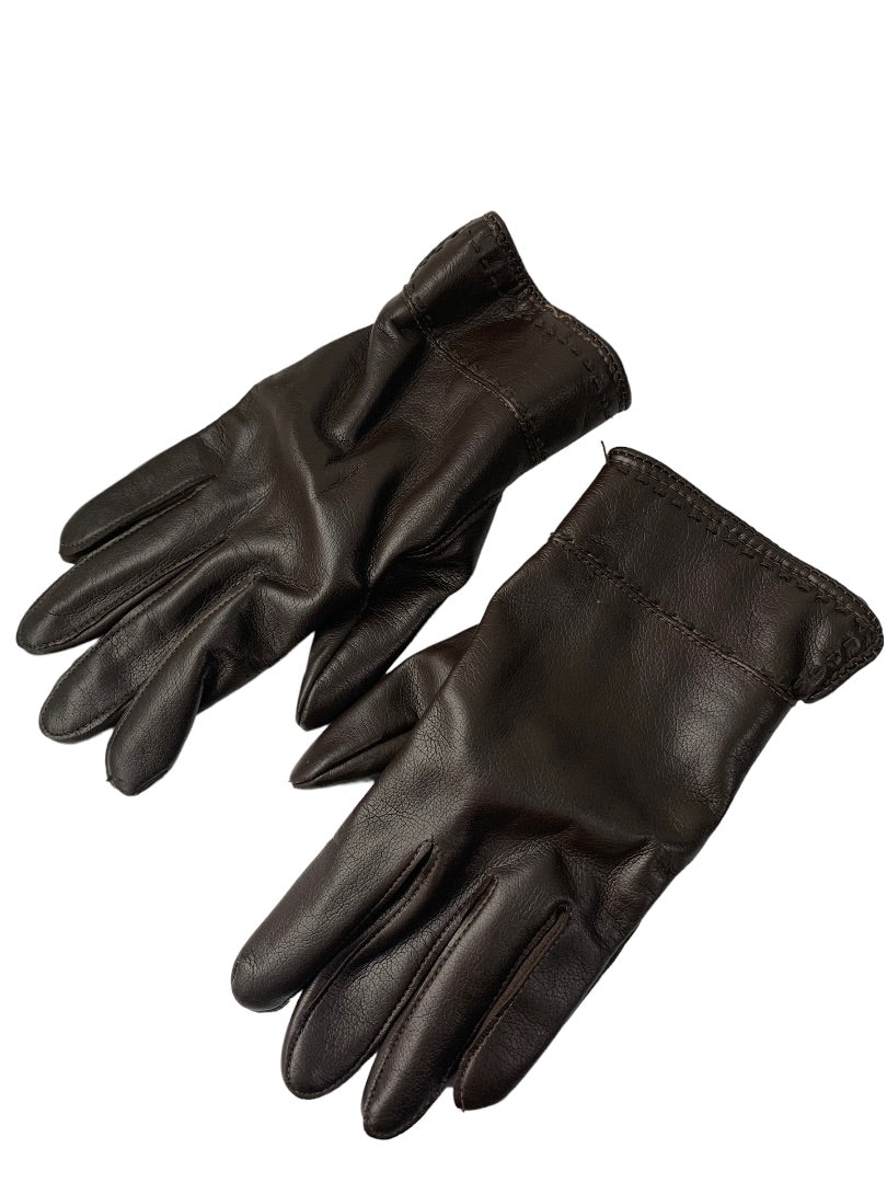 Size 6 Vintage 1980s Brown Smartskin Vinyl Women's Gloves