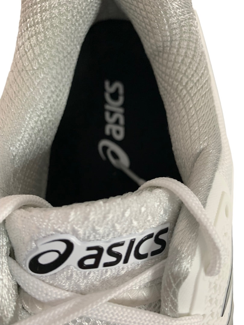 Sie 12 Asics Women's Gel Resolution 8 White Black Sneaker 1042A072 New