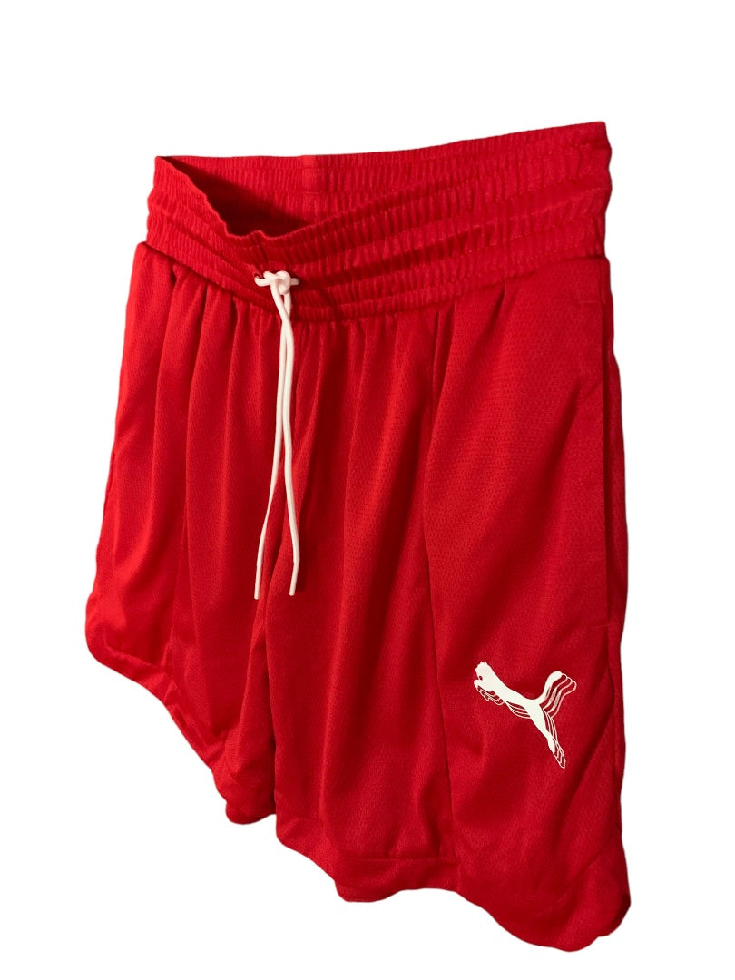 XS Puma Red Women's Foundation Shorts Basketball New 539945