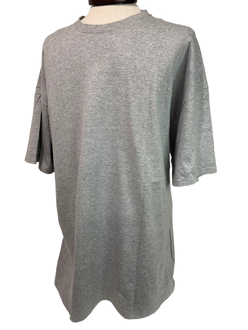 4XL Fruit of the Loom Men's Gray Short Sleeve Tshirt Cotton Blend