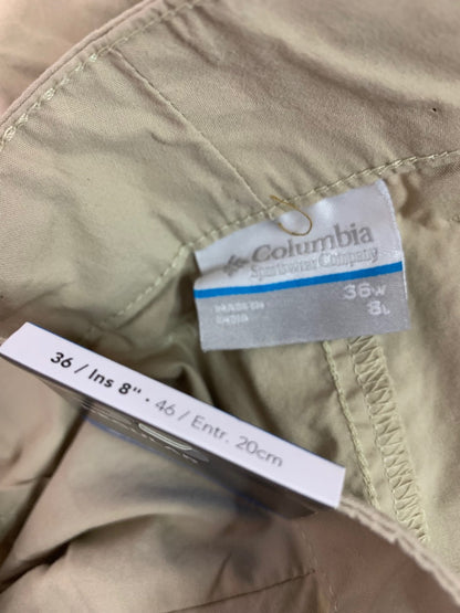 Size 36 Columbia Men's Tan Lightweight 8" Inseam