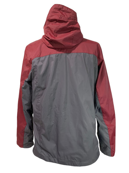 Medium Texas A&M Columbia Glennaker Storm Jacket Gray Red Hooded