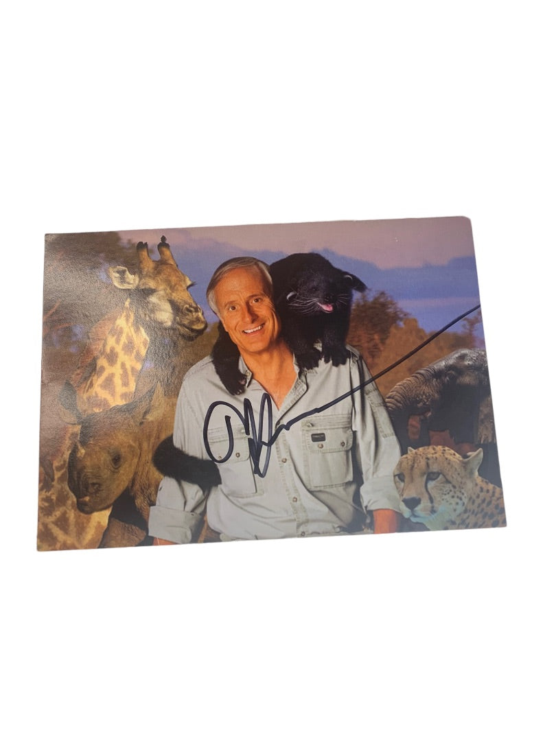 Jack Hanna Autograph Signed 5" x 7" Postcard Photo Columbus Zoo