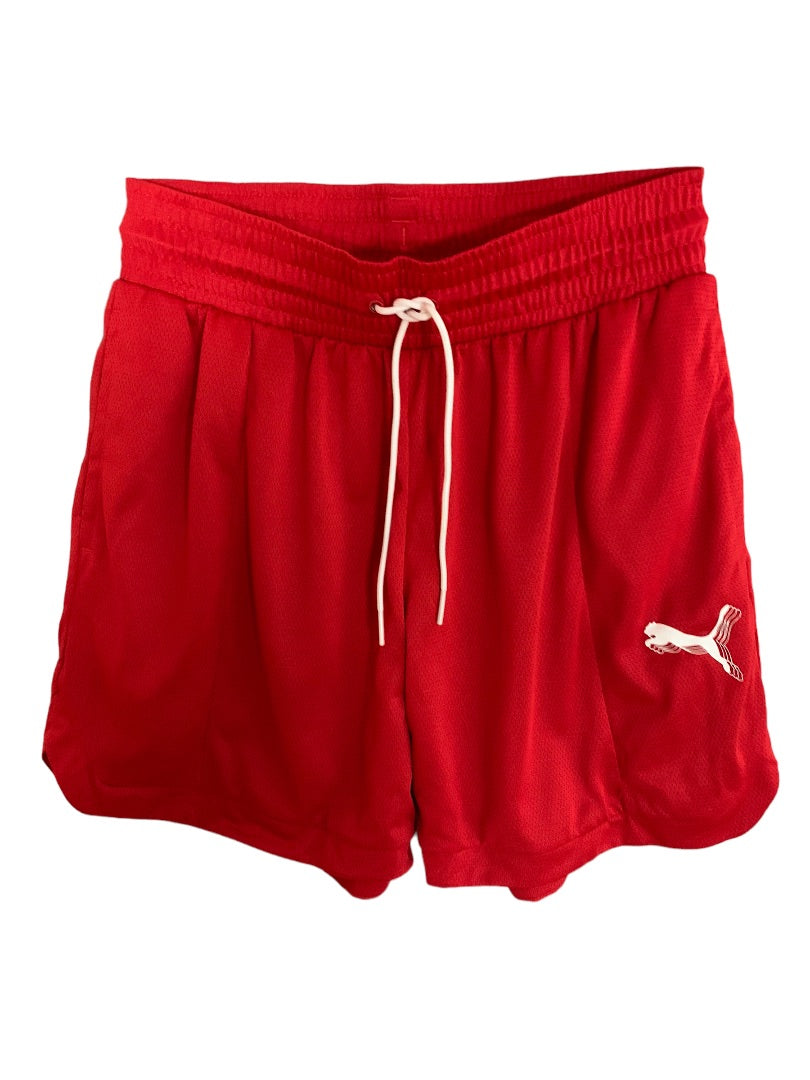 XS Puma Red Women's Foundation Shorts Basketball New 539945