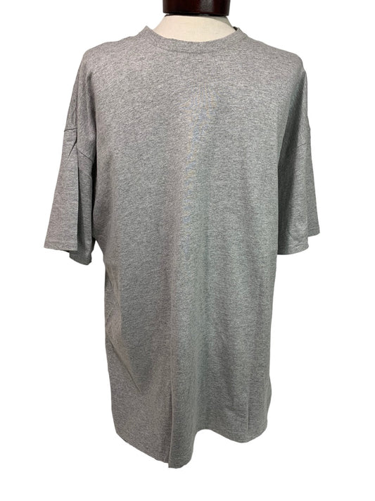 4XL Fruit of the Loom Men's Gray Short Sleeve Tshirt Cotton Blend