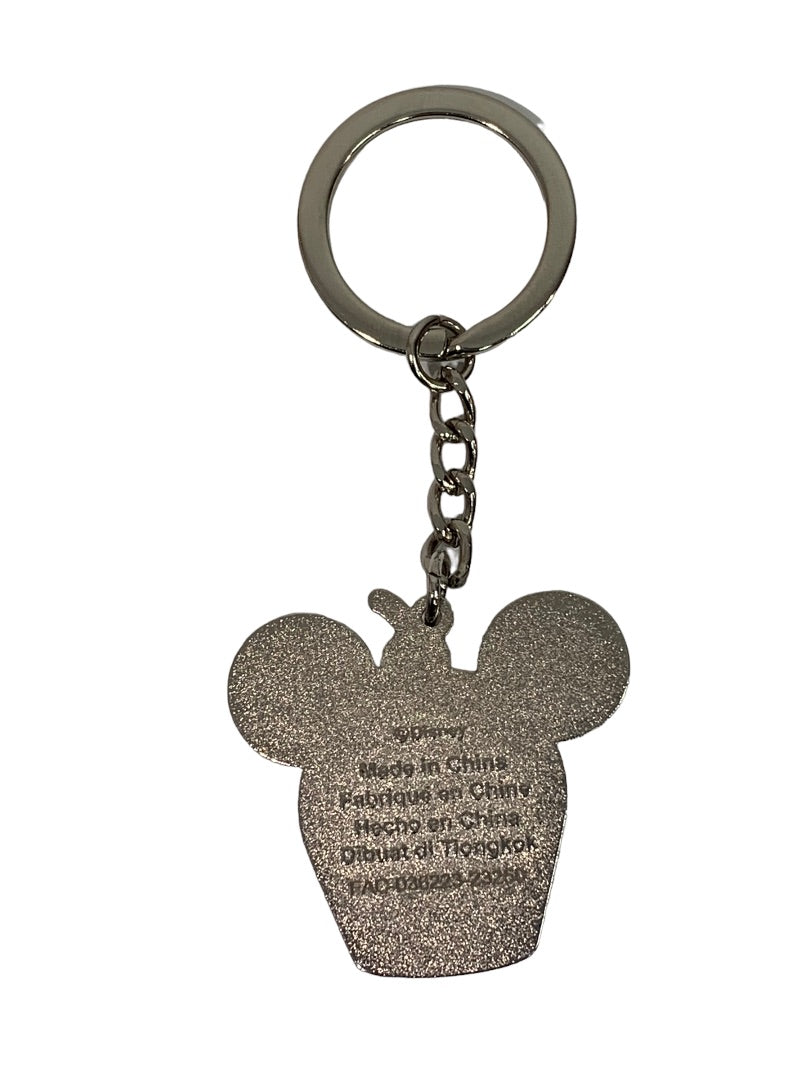 Disney Micky Mouse Cupcake Keychain Key Ring Metal Silvertone