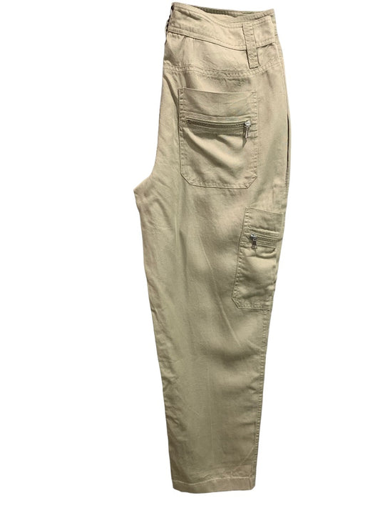 Small TAGS Soft Lightweight Cargo Pants Women's New Tan Tencell