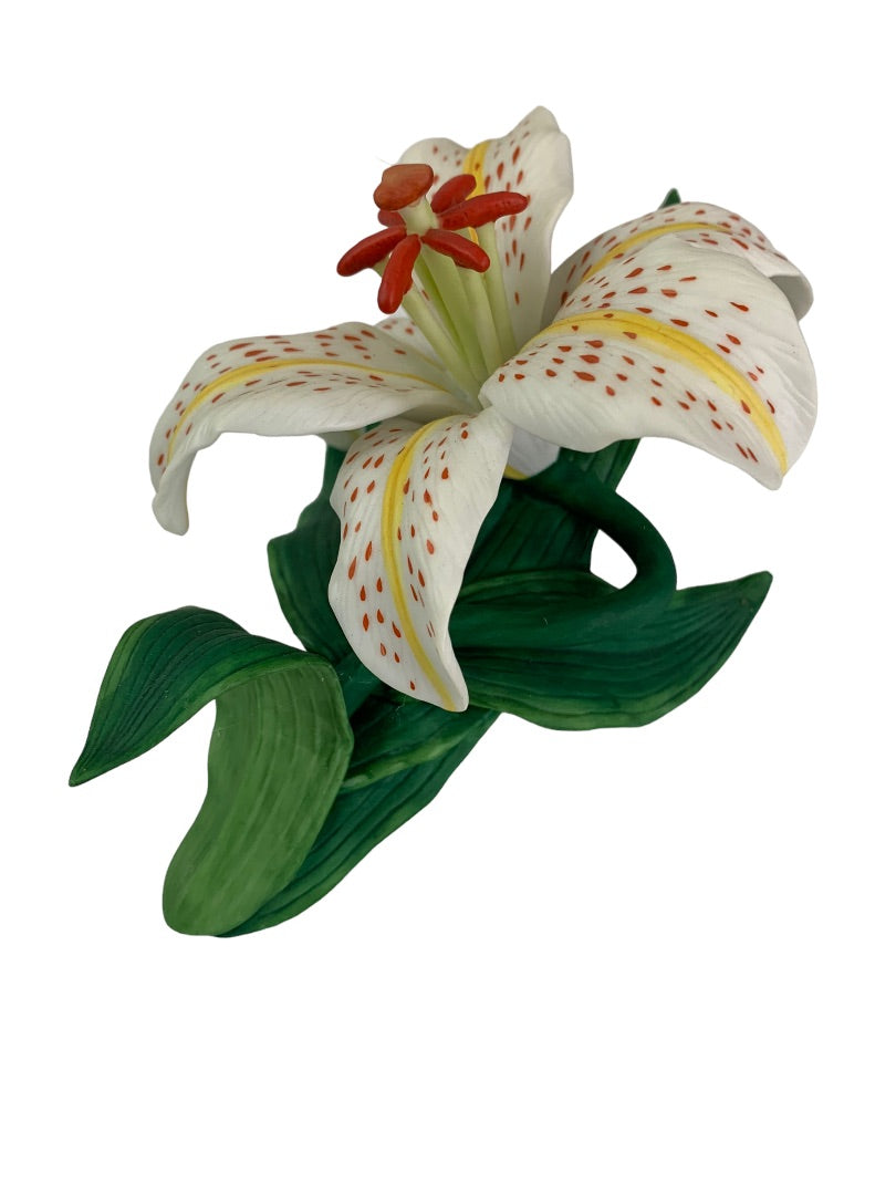 Lenox Garden Flowers Auratum Day Lily 1989 Fine Porcelain Figurine Sculpture 3 Inch