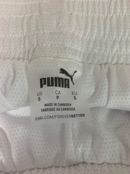 Small Puma Women's New White Foundation Shorts 539945 02 Pull On