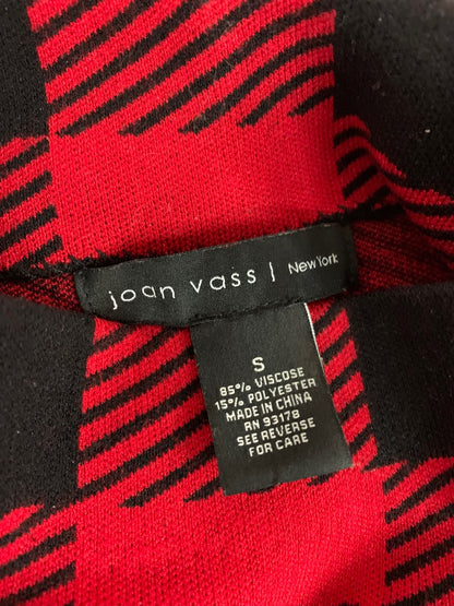 Small Joan Vass Women's Pullover Buffalo Plaid Sweater