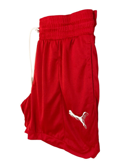 XS Puma Red Women's Foundation Shorts Basketball New 539945