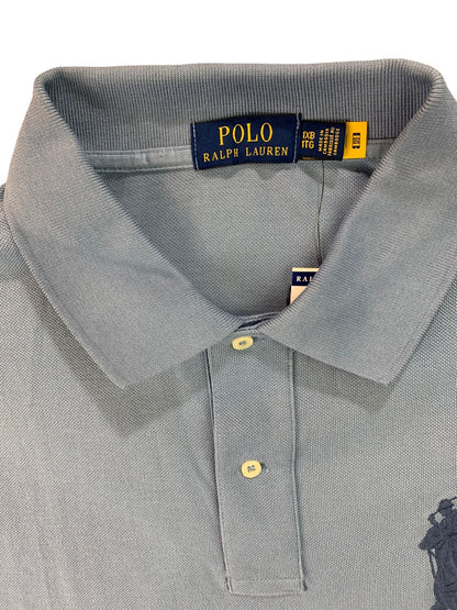 1XB Polo Ralph Lauren Blue New Big Pony Men's Short Sleeve Golf Shirt Classic Fit