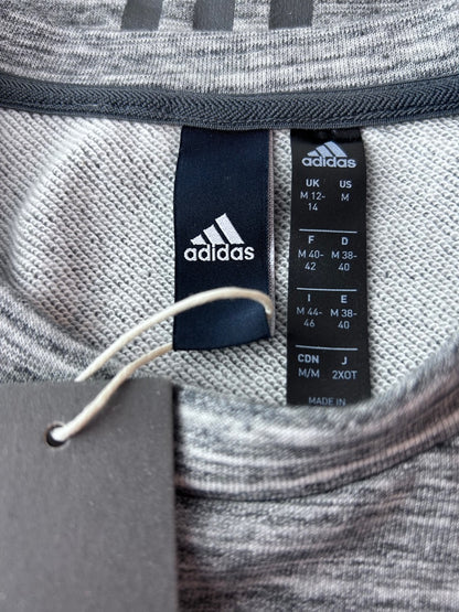 Medium Adidas Gray Heathered Tank DU1924 Split Side New