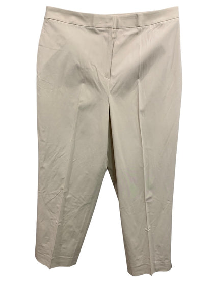 Size 14P Talbots Petites Stretch Women's Tan Dress Pants 1990s Vintage