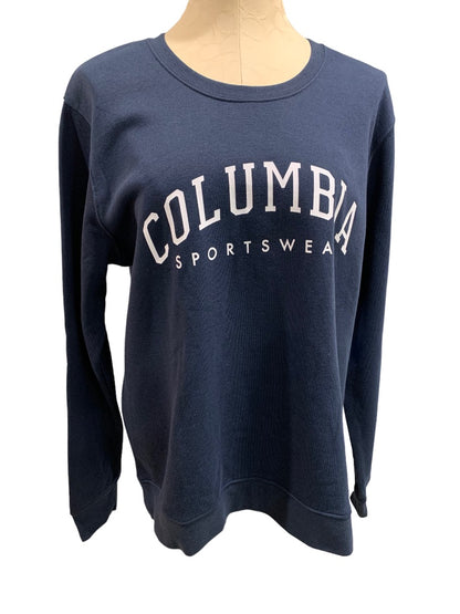 XXL Columbia Trek Women's New Graphic Crew Sweatshirt Navy Blue