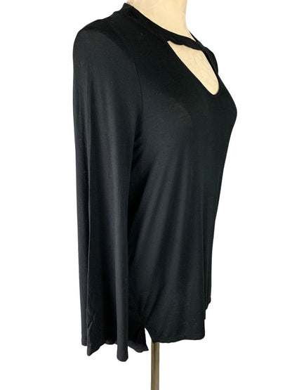 XS Cotton On Black Pullover Long Sleeve Oversize Tunic Shirt Soft