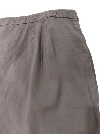 20W Eileen Fisher Linen Blend Wide Leg Pants Gray