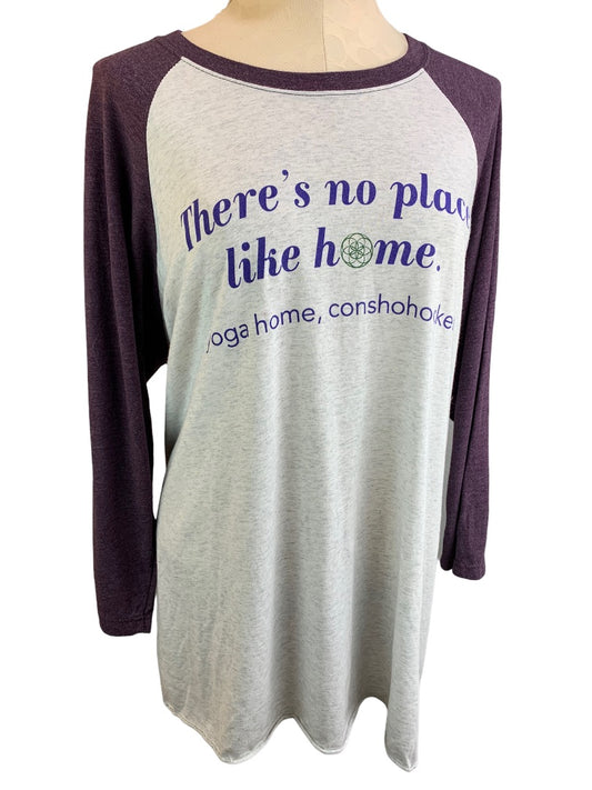 XXL Next Level Women's Jersey "Yoga Home Conshohocken" Gray Purple