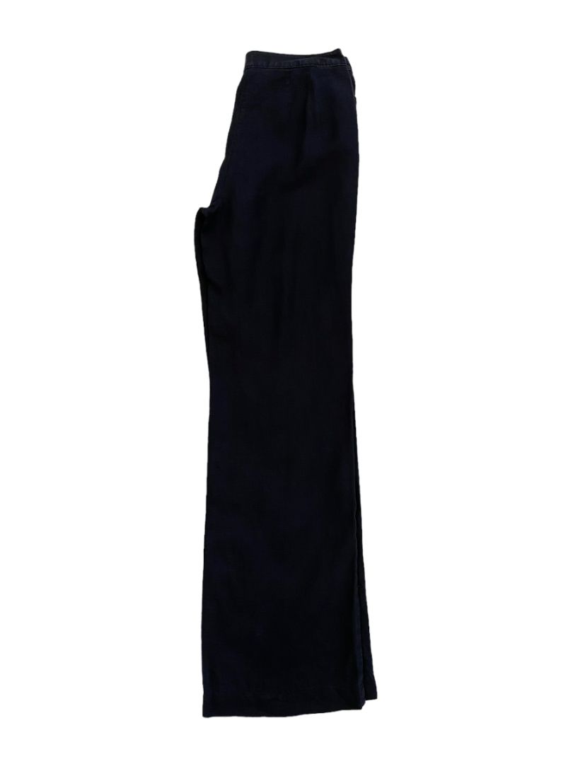 8 Tall J. Jill Black Linen Genuine Fit Pants