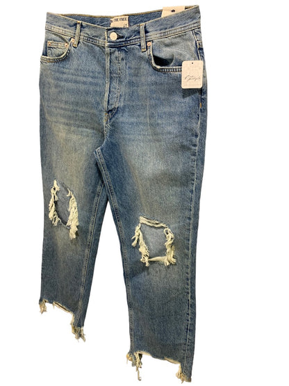 Size 29 We The Free People Women's New Aged to Perfection Distressed Jeans Buttonfly