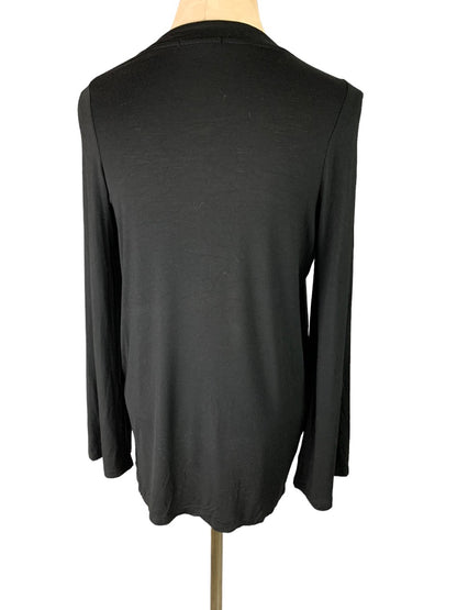 XS Cotton On Black Pullover Long Sleeve Oversize Tunic Shirt Soft